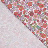 Pink Floral Garden Print Percale - Ribes y Casals