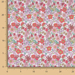 Pink Floral Garden Print Percale - Ribes y Casals