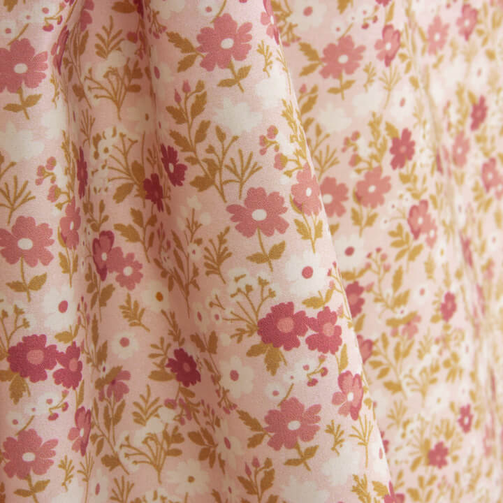 Pink Floral Percale Print - Ribes y Casals
