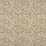 Green Floral Meadow Print Percale - Ribes y Casals