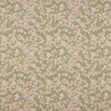 Green Floral Meadow Print Percale - Ribes y Casals