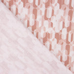 Retro Pink Geometric Print Percale - Ribes y Casals