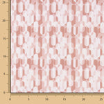 Retro Pink Geometric Print Percale - Ribes y Casals