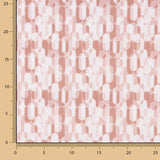 Retro Pink Geometric Print Percale - Ribes y Casals