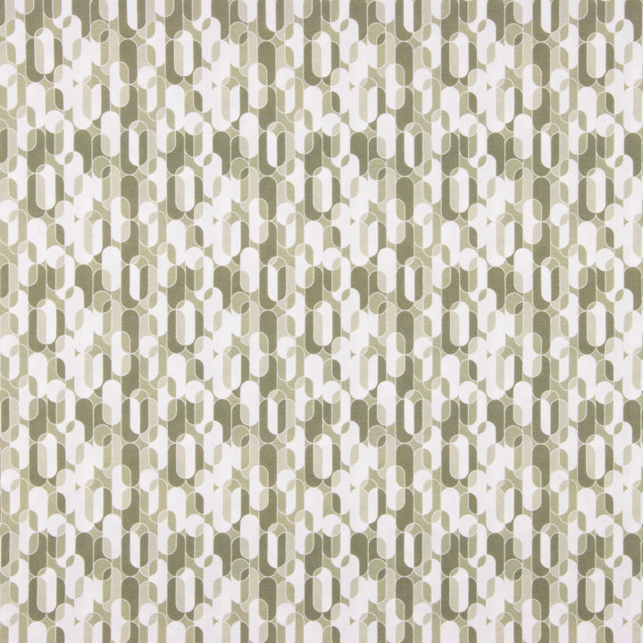 Retro Geometric Printed Percale in Beige - Ribes y Casals