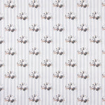 Grey Stripes and Pandas Printed Percale - Ribes y Casals