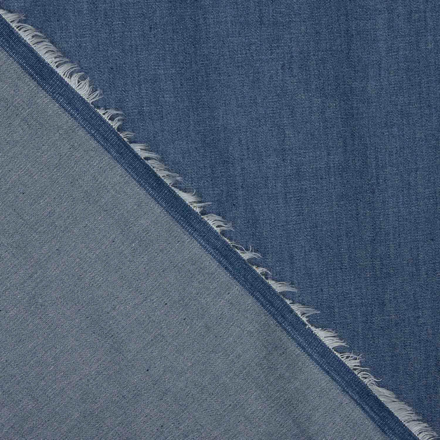 Cotton Fabric Medium Blue Denim Look - Ribes y Casals