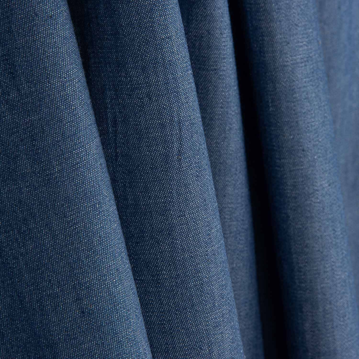 Cotton Fabric Medium Blue Denim Look - Ribes y Casals