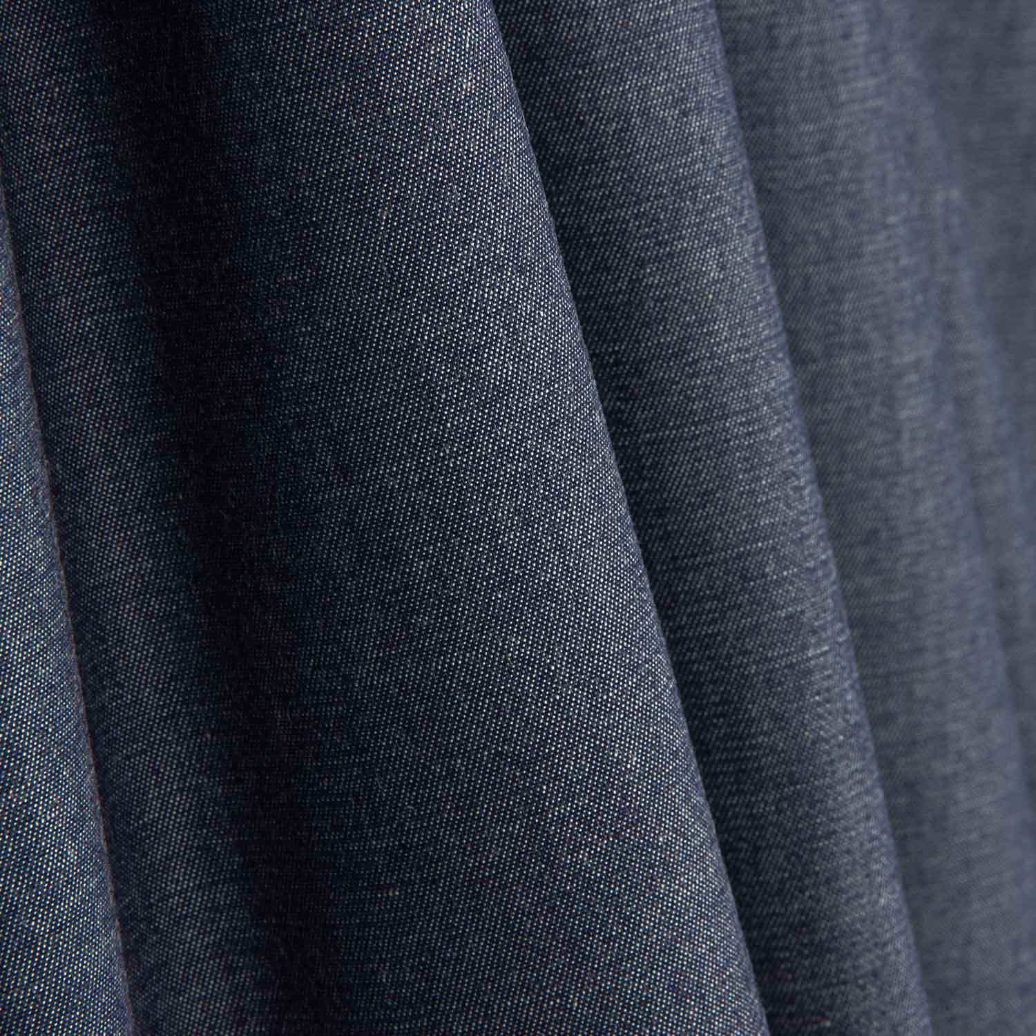 Dark Blue Denim Cotton Fabric - Ribes y Casals