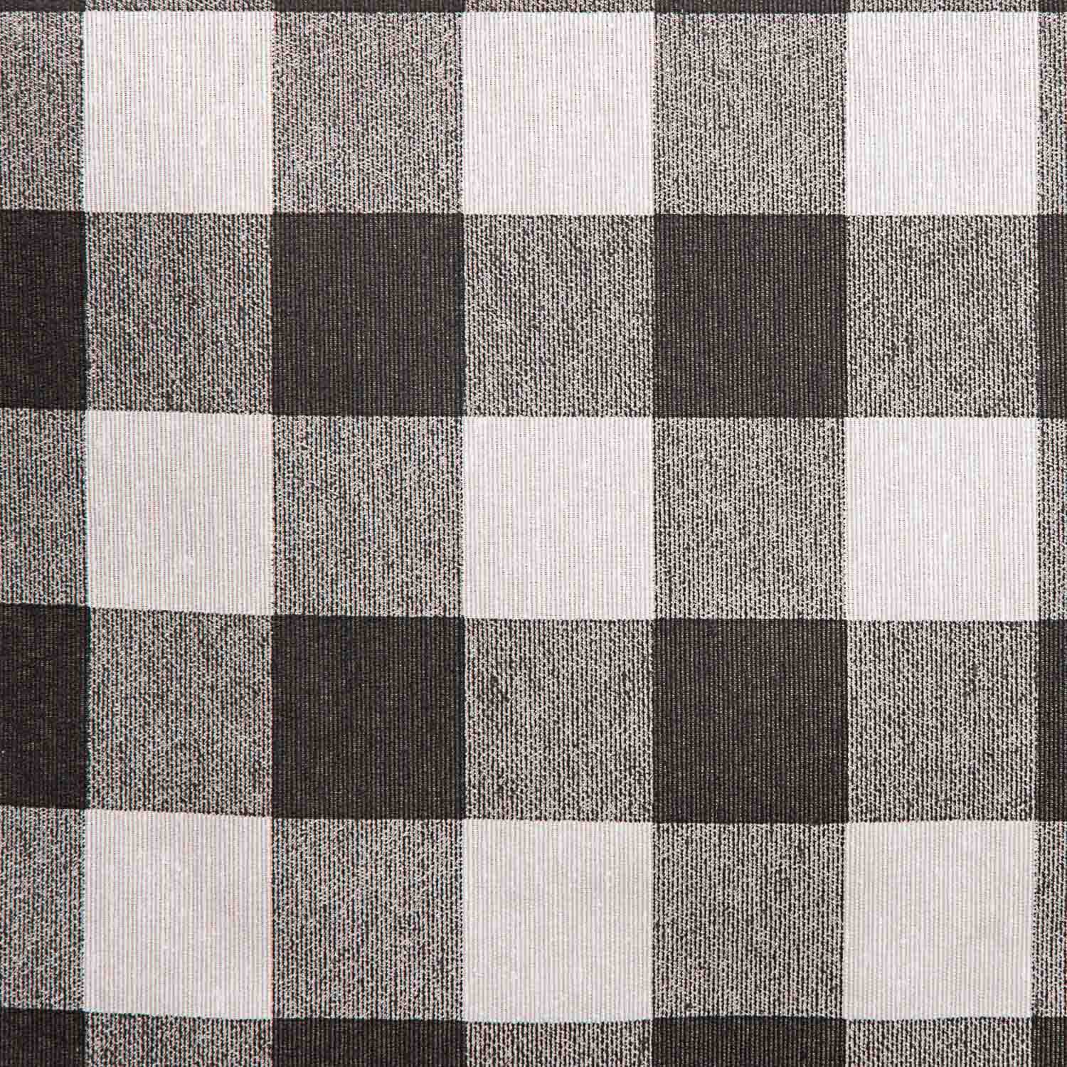 Black and White Checkered Resin-Coated Tablecloth - Ribes y Casals
