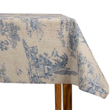 Blue Toile Nature Resin-Coated Tablecloth - Ribes y Casals