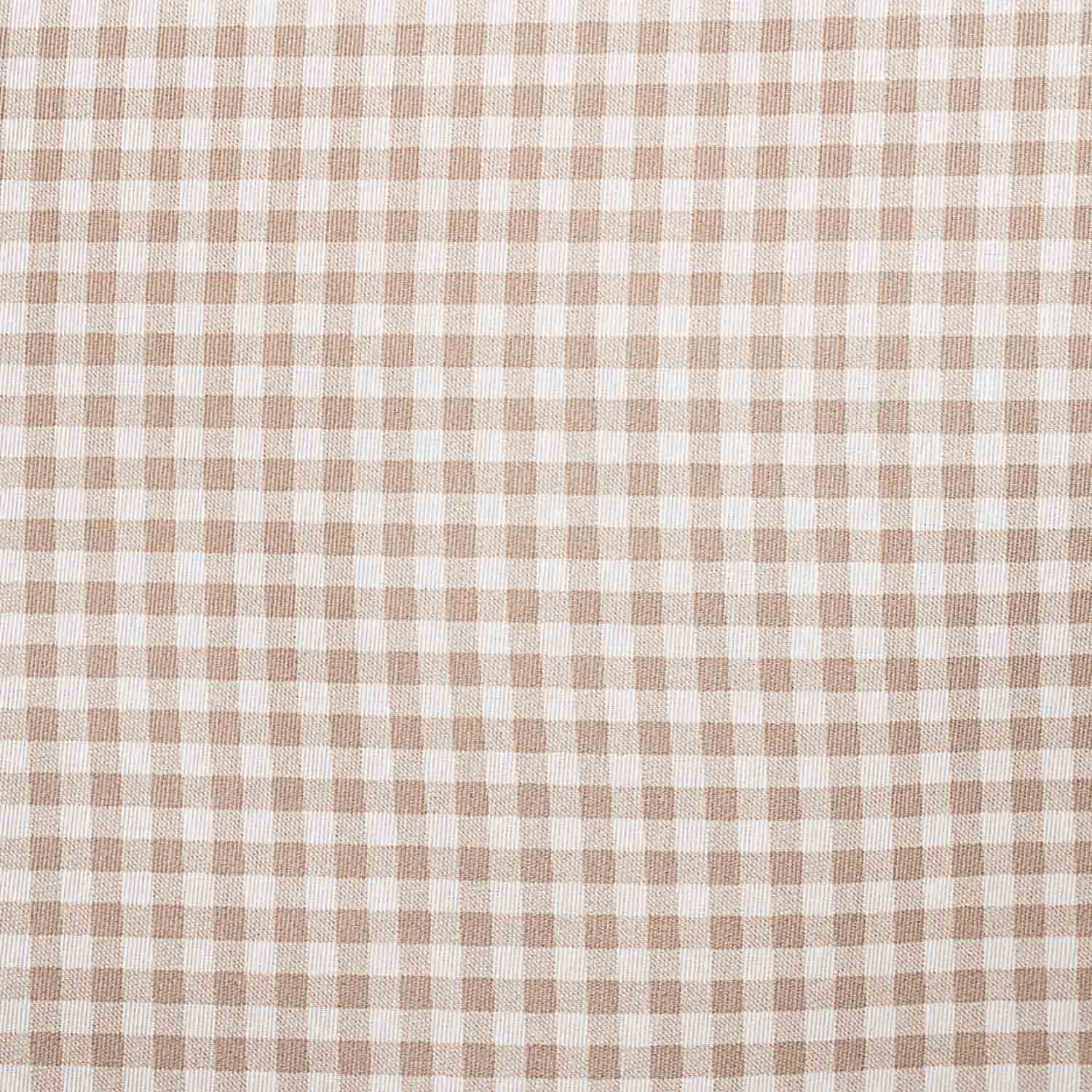 Beige Vichy Stain-Resistant Tablecloth - Ribes y Casals
