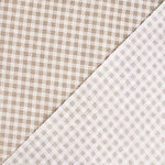 Beige Vichy Stain-Resistant Tablecloth - Ribes y Casals