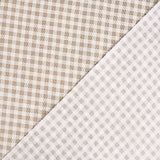 Beige Vichy Stain-Resistant Tablecloth - Ribes y Casals
