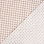 Beige Vichy Stain-Resistant Tablecloth - Ribes y Casals