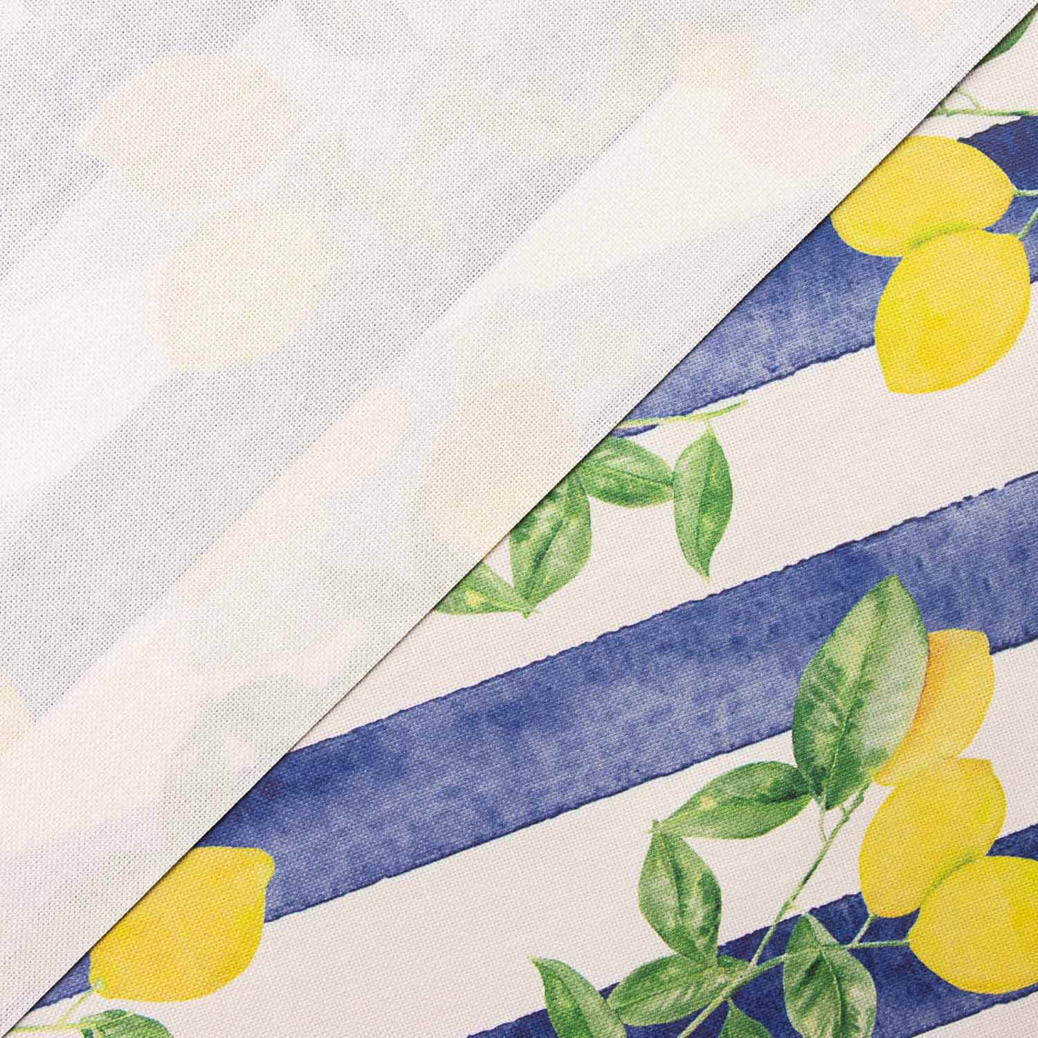Resin-coated, stain-resistant, blue stripes - Ribes y Casals