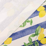 Resin-coated, stain-resistant, blue stripes - Ribes y Casals