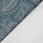 Blue Provençal Floral Cotton Canvas - Ribes y Casals