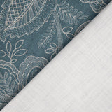 Blue Provençal Floral Cotton Canvas - Ribes y Casals