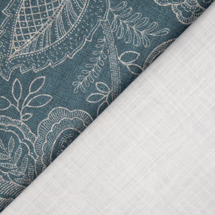 Blue Provençal Floral Cotton Canvas - Ribes y Casals