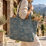 Blue Provençal Floral Cotton Canvas - Ribes y Casals