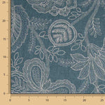 Blue Provençal Floral Cotton Canvas - Ribes y Casals