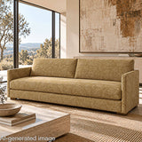 Mustard-coloured Provençal Floral Cotton Canvas - Ribes y Casals