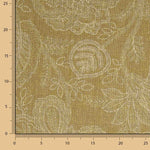 Mustard-coloured Provençal Floral Cotton Canvas - Ribes y Casals