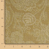 Mustard-coloured Provençal Floral Cotton Canvas - Ribes y Casals