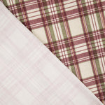 Cotton canvas with Balmoral checks in maroon - Ribes y Casals