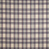 Balmoral Blue Cotton Canvas with Checks - Ribes y Casals