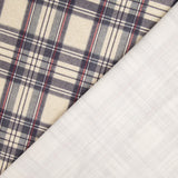 Balmoral Blue Cotton Canvas with Checks - Ribes y Casals