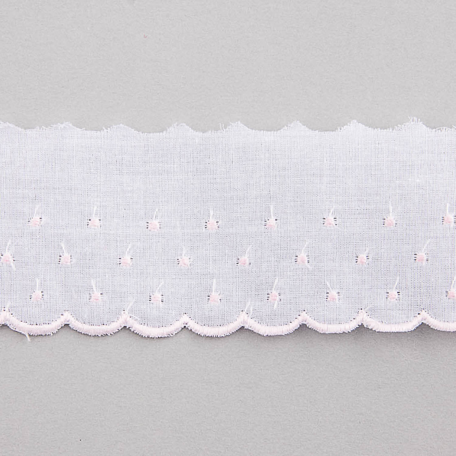 Batiste strip White y Pink 5cm - Ribes y Casals