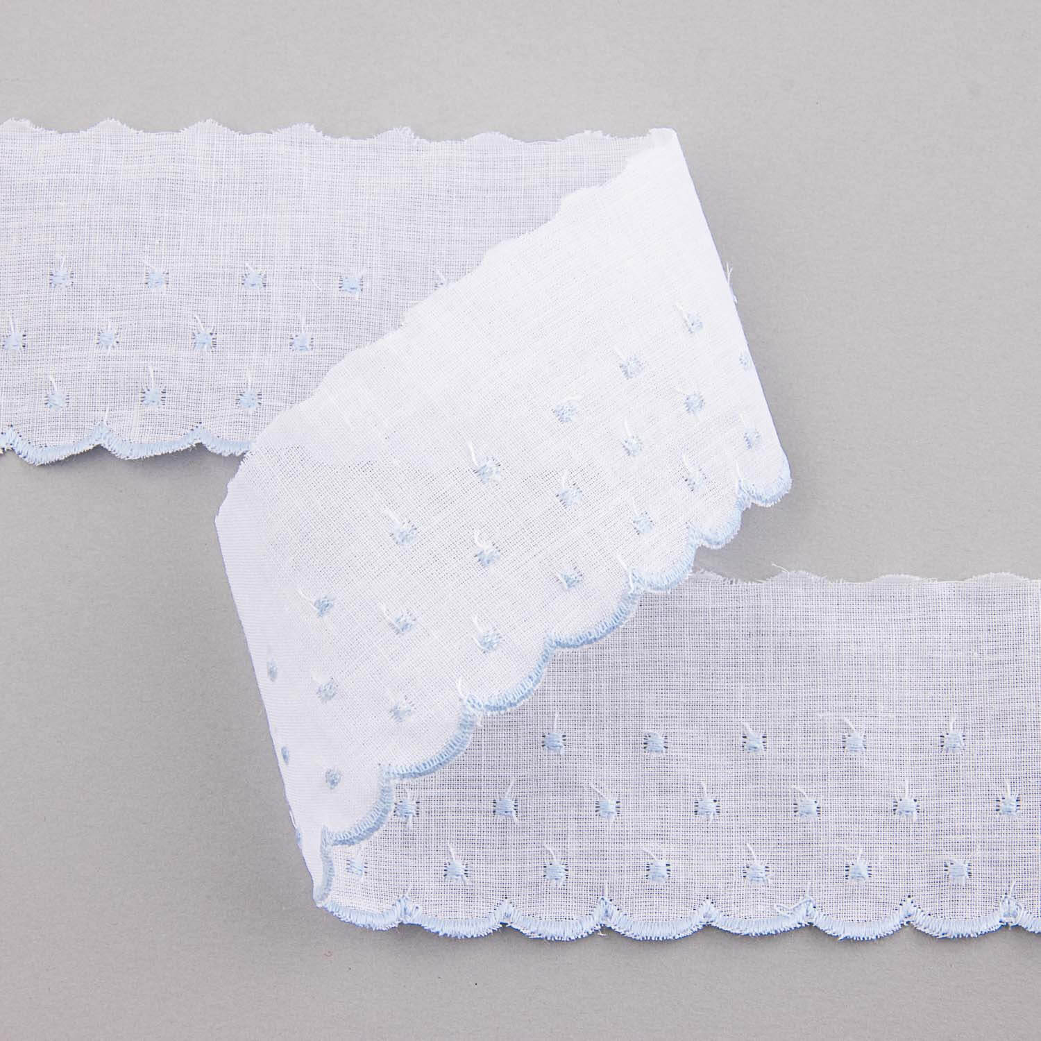 Batiste strip White y Blue 3cm - Ribes y Casals
