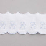 Pique strip White Blue 6,5cm - Ribes y Casals