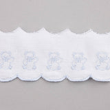 Pique strip White Blue 6,5cm - Ribes y Casals