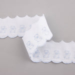 Pique strip White Blue 6,5cm - Ribes y Casals