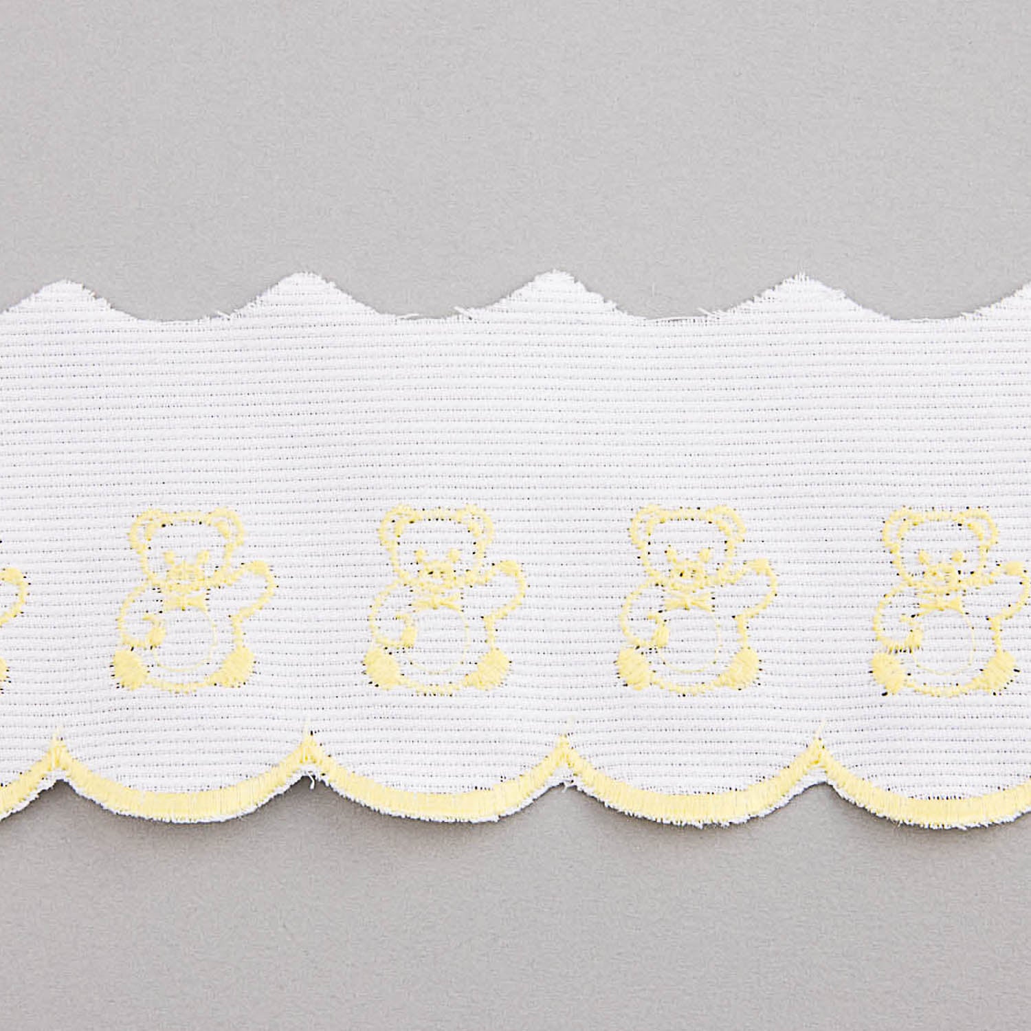 Pique strip White Yellow 6,5cm - Ribes y Casals