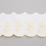 Pique strip White Yellow 6,5cm - Ribes y Casals