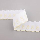 Pique strip White Yellow 6,5cm - Ribes y Casals