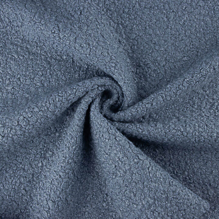 Curly Fabric Coat Blue Denim - Ribes y Casals