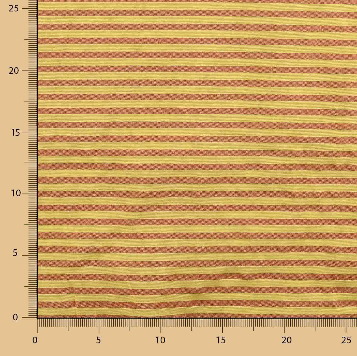 Lightweight Bámbula, Two-Tone Coral and Yellow Stripes - Ribes y Casals