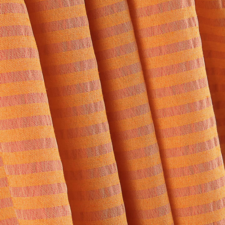 Lightweight Bambula, Two-Tone Coral and Orange Stripes - Ribes y Casals