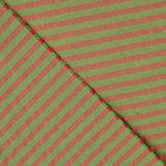 Lightweight Bámbula, Two-Tone Coral and Green Stripes - Ribes y Casals