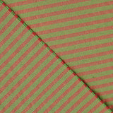 Lightweight Bámbula, Two-Tone Coral and Green Stripes - Ribes y Casals