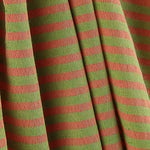 Lightweight Bámbula, Two-Tone Coral and Green Stripes - Ribes y Casals