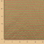 Lightweight Bámbula, Two-Tone Coral and Green Stripes - Ribes y Casals