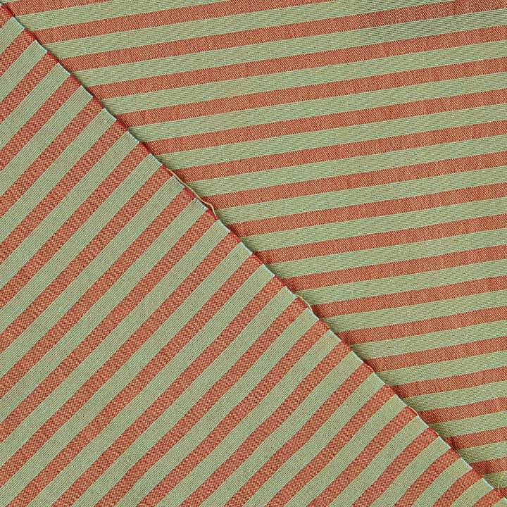 Lightweight Bámbula, Two-Tone Stripes in Coral and Mint Green - Ribes y Casals