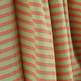 Lightweight Bámbula, Two-Tone Stripes in Coral and Mint Green - Ribes y Casals