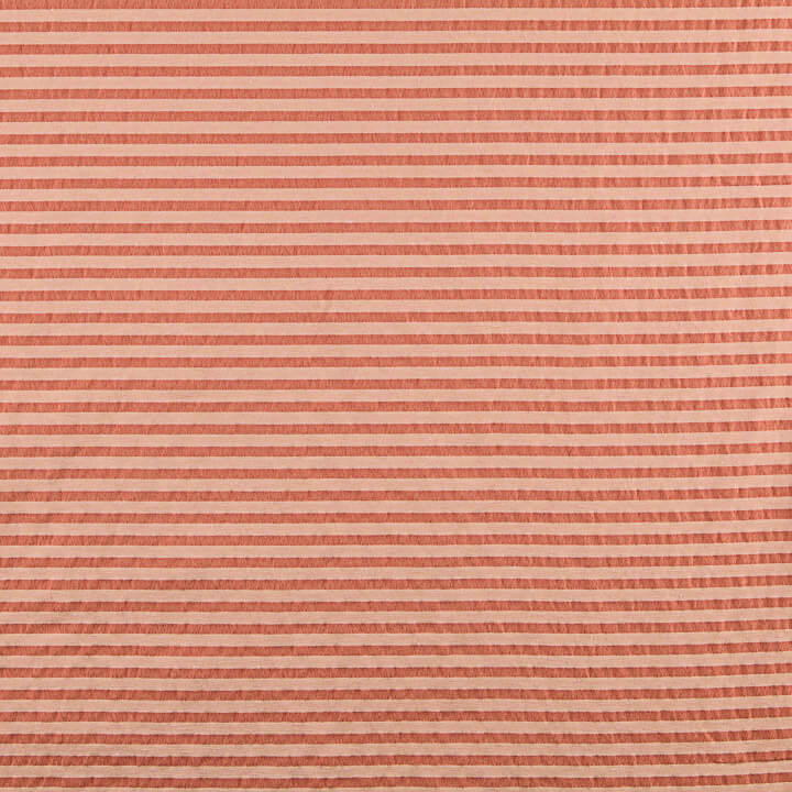 Lightweight Bámbula, Two-Tone Coral and Salmon Stripes - Ribes y Casals